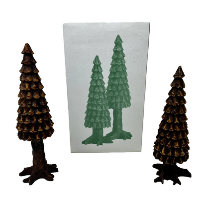 1990 Pine Cone Trees Set of 2 – Village Accessories Department 56 1213032 Image6