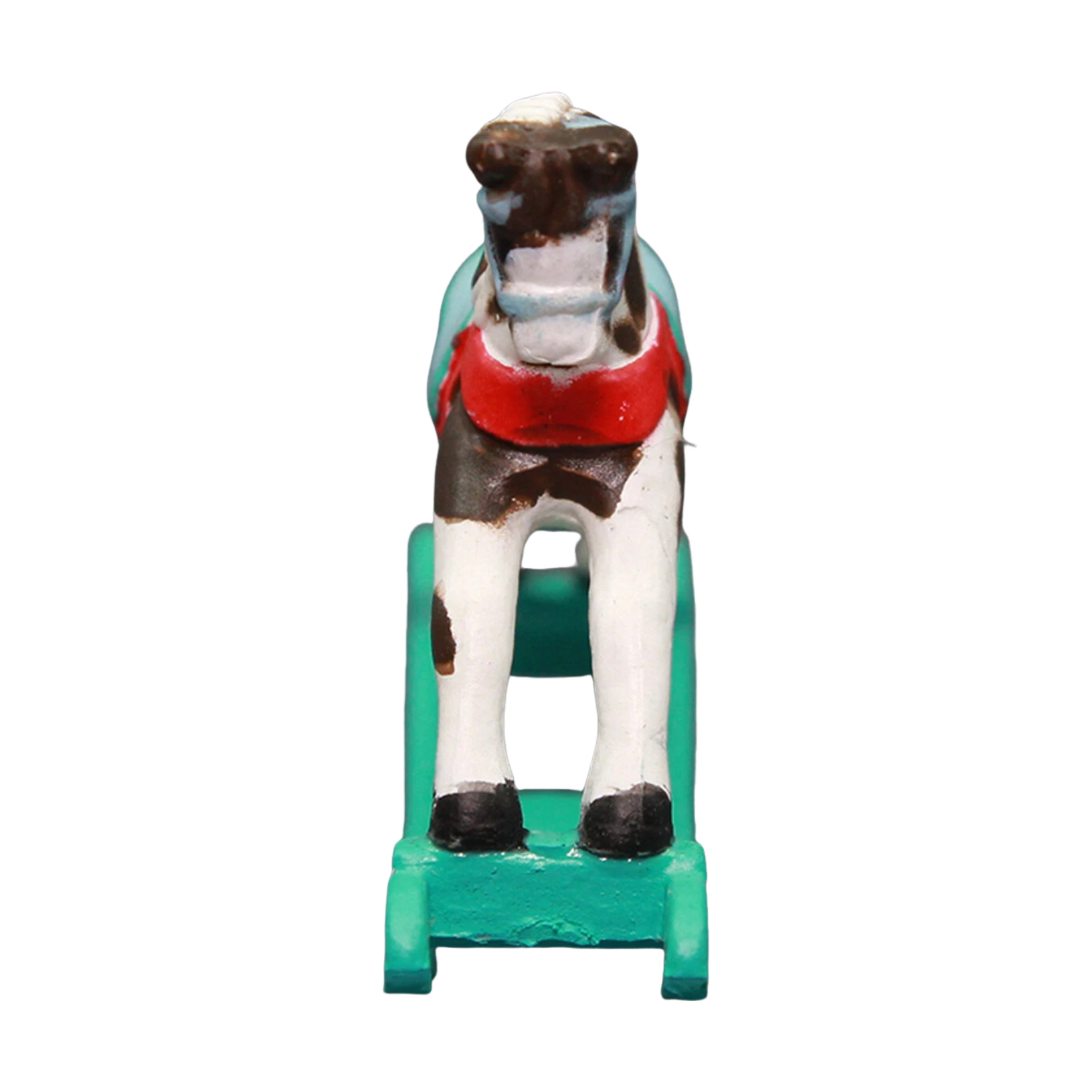 1990 Pinto - Turquoise Rockers Hallmark Ornament (Miniature Rocking Horse) QXM5743 Image5