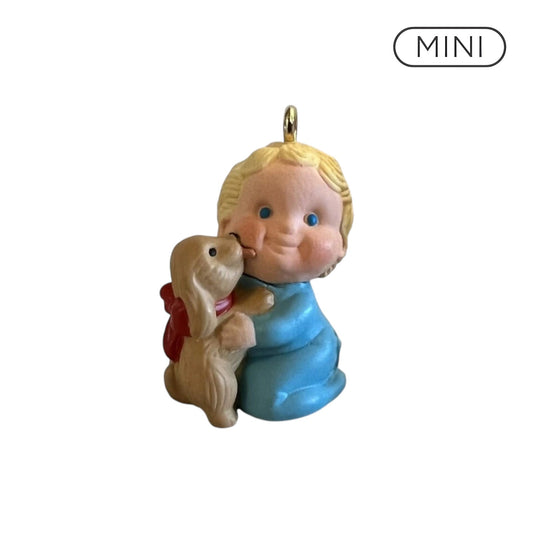 1990 Puppy Love Hallmark Ornament (Puppy Love) QXM5666 Image1