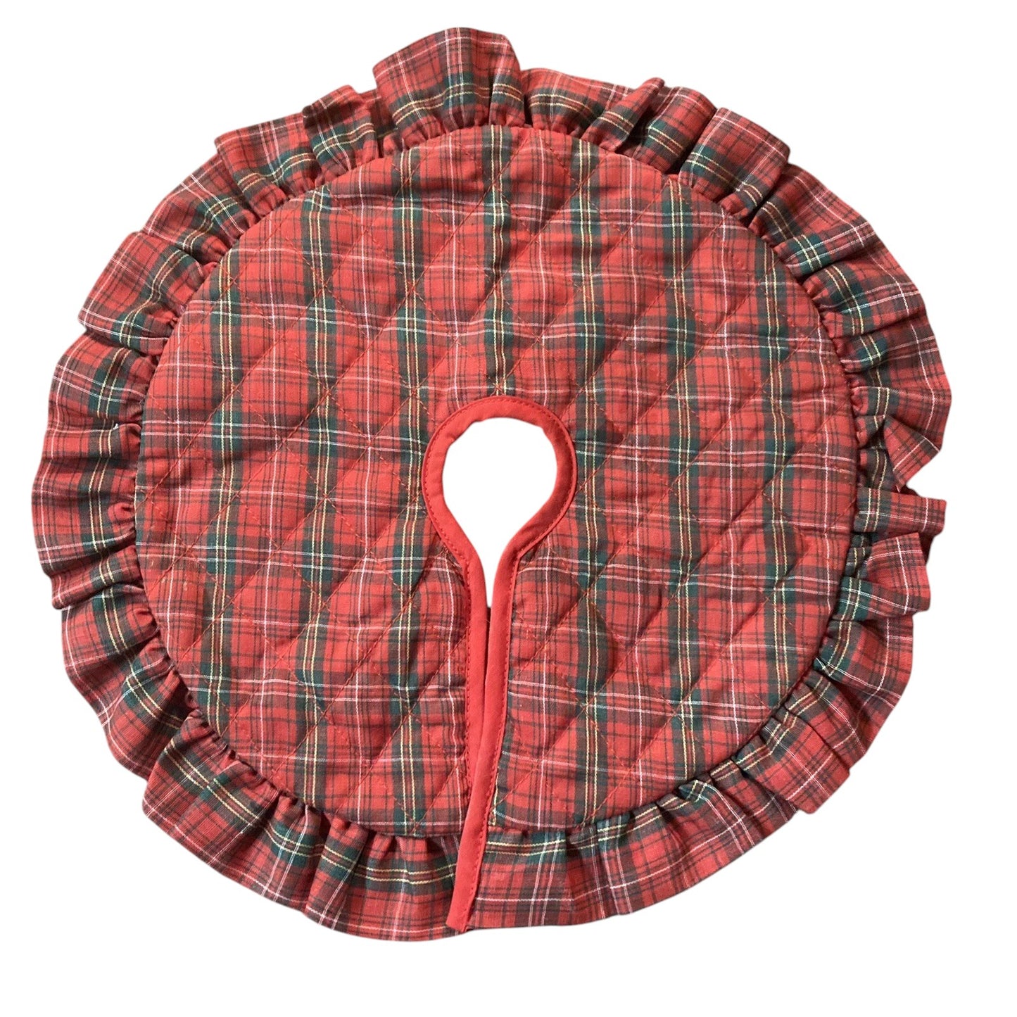 1990 Reversible Miniature Tree Skirt (Miniature Ornament)