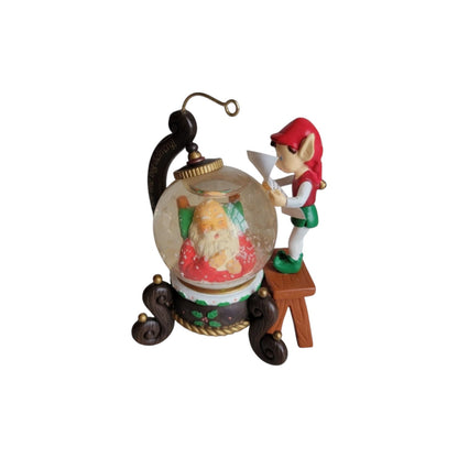 1990 Right on Schedule (Snow Globe) Carlton Cards Heirloom Ornament CXOR-072R Image1