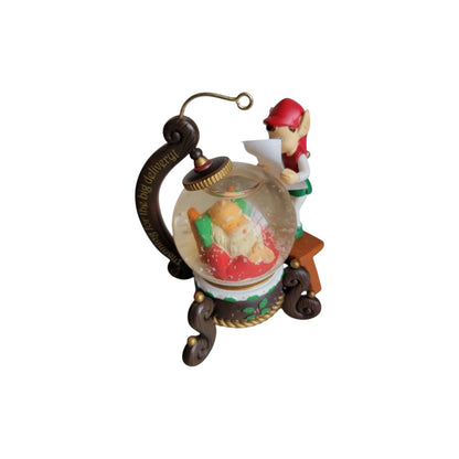 1990 Right on Schedule (Snow Globe) Carlton Cards Heirloom Ornament CXOR-072R Image3