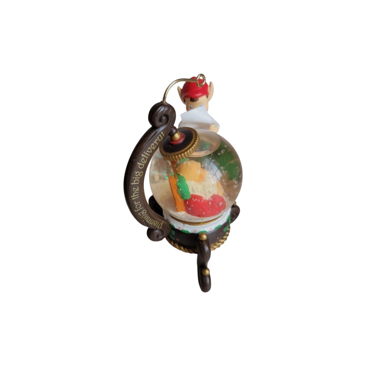 1990 Right on Schedule (Snow Globe) Carlton Cards Heirloom Ornament CXOR-072R Image4