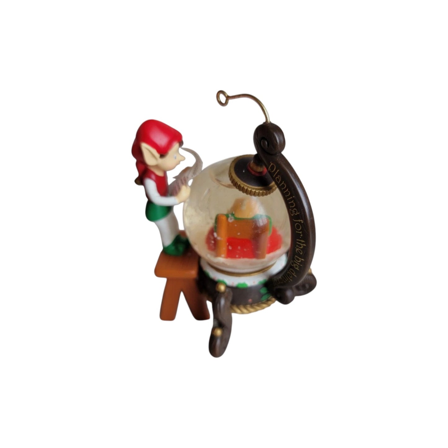 1990 Right on Schedule (Snow Globe) Carlton Cards Heirloom Ornament CXOR-072R Image5
