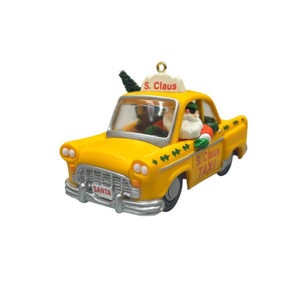 1990 S. Claus Taxi Hallmark Ornament (Vehicle) QX4686 Image1