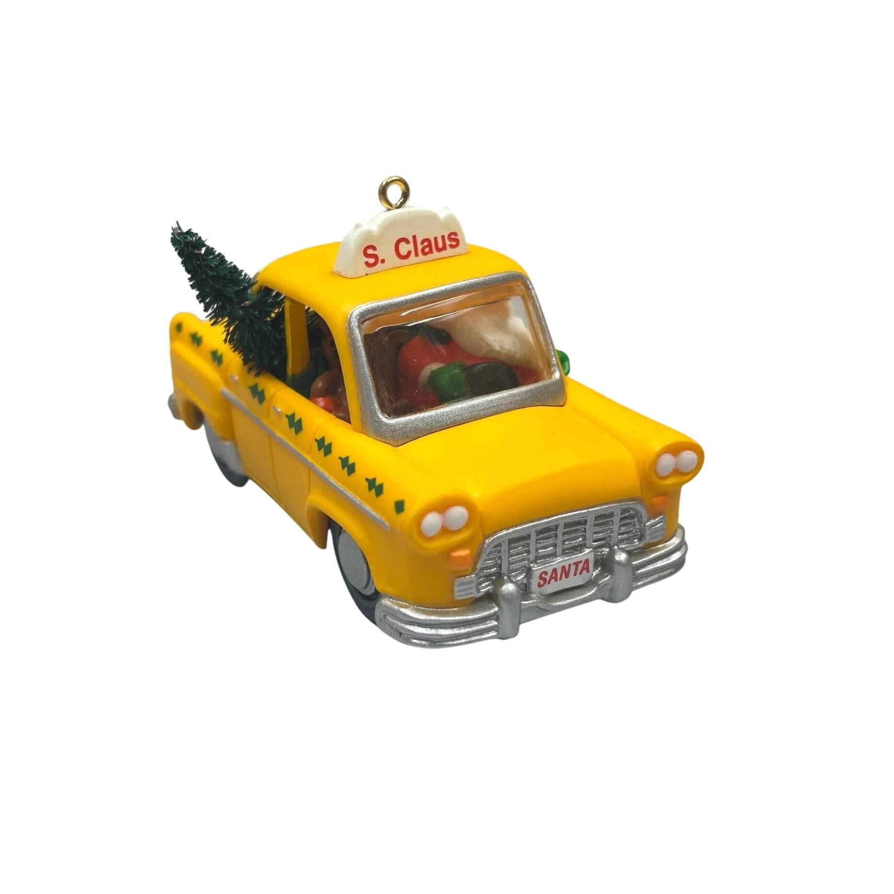 1990 S. Claus Taxi Hallmark Ornament (Vehicle) QX4686 Image3