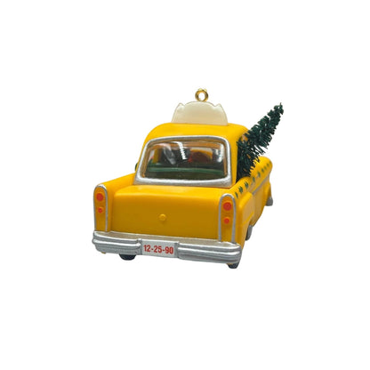 1990 S. Claus Taxi Hallmark Ornament (Vehicle) QX4686 Image4