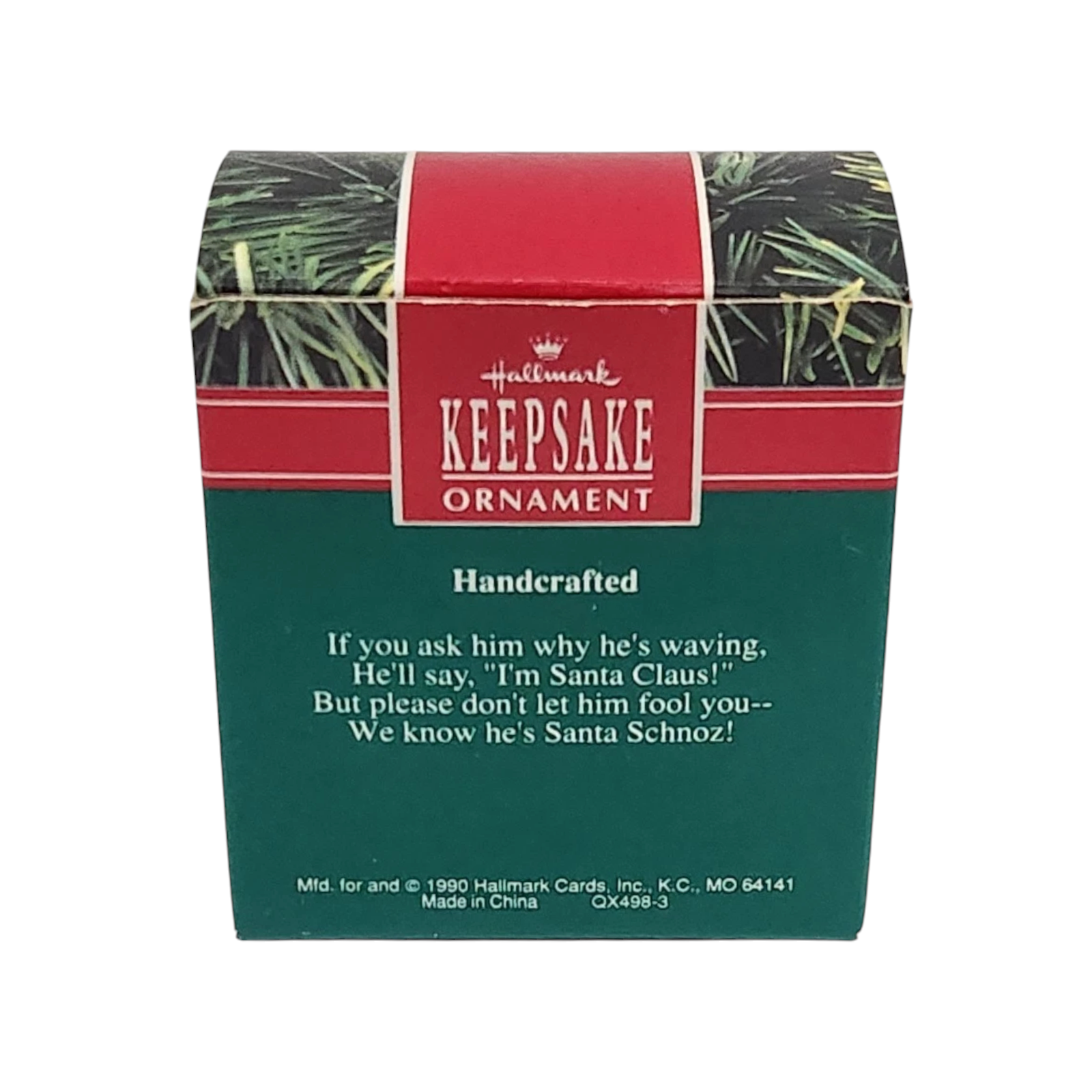 1990 Santa Schnoz Hallmark Ornament (Santa Claus) QX4983