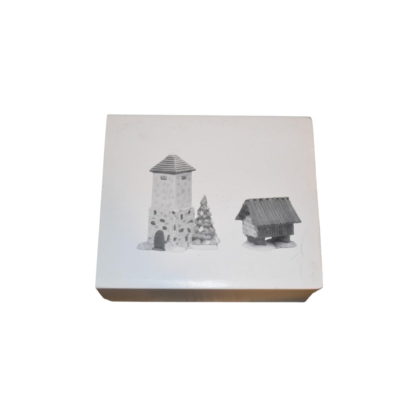 1990 Silo and Hay Shed Set of 2 – Village Accessories Department 56 1479234 Image2