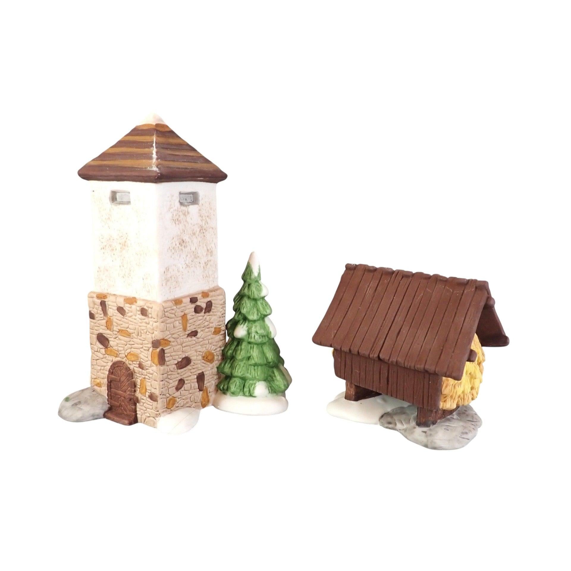 1990 Silo and Hay Shed Set of 2 – Village Accessories Department 56 1479234 Image3