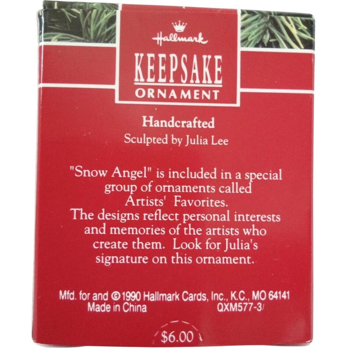 1990 Snow Angel Hallmark Ornament (Snow Angel) QXM5773