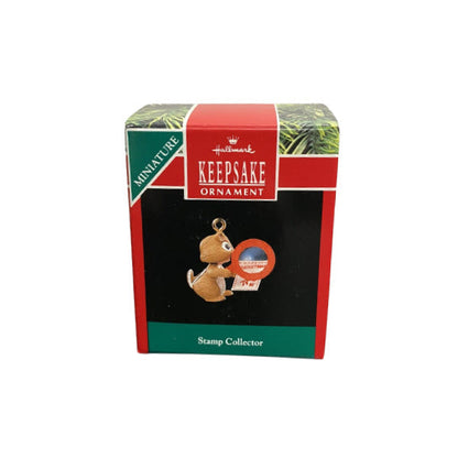 1990 Stamp Collector Hallmark Ornament (Chipmunk & Squirrel) qxm5623