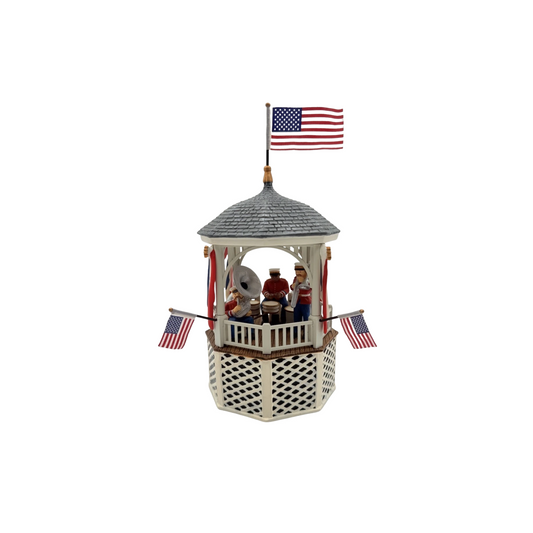 1990 Stars and Stripes Forever – Gazebo Music Box Department 56 55502 Image1