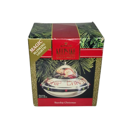 1990 Starship Christmas Hallmark Ornament (Santa Claus) QLX7336