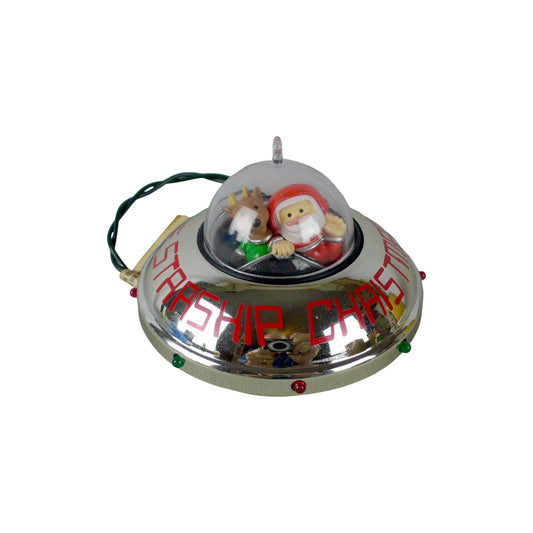 1990 Starship Christmas Hallmark Ornament (Santa Claus) QLX7336 Image1