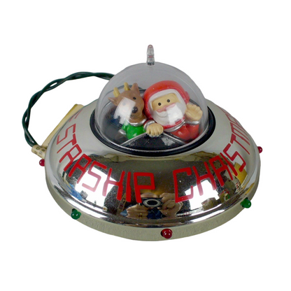 1990 Starship Christmas Hallmark Ornament (Santa Claus) QLX7336 Image3