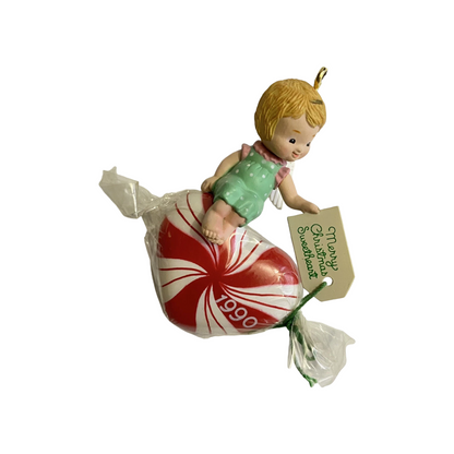 1990 "Sweetest Greetings" Enesco Ornament (Angels) 830011 Image4