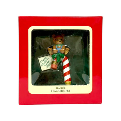 1990 Teacher - Teacher's Pet Carlton Cards Ornaments (Teacher) 102375-6 Image2