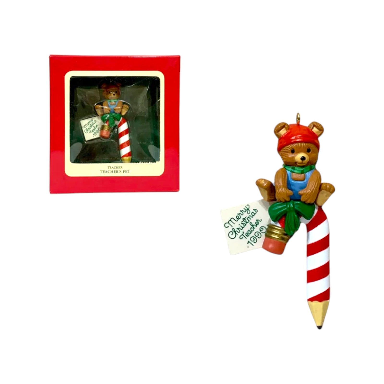 1990 Teacher - Teacher's Pet Carlton Cards Ornaments (Teacher) 102375-6 Image4