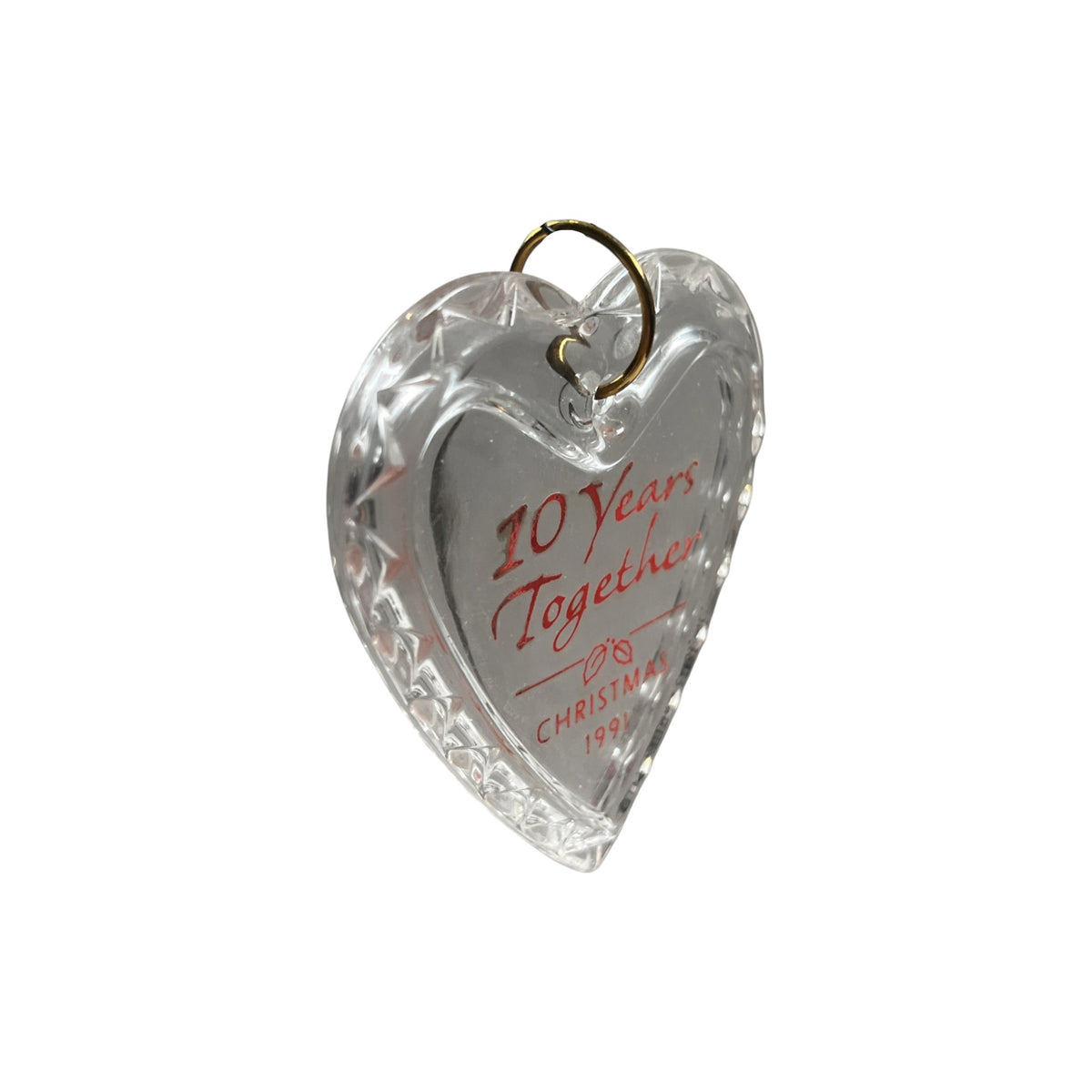 1990 Ten Years Together (Anniversary) Hallmark Ornament QX492-9 Image4