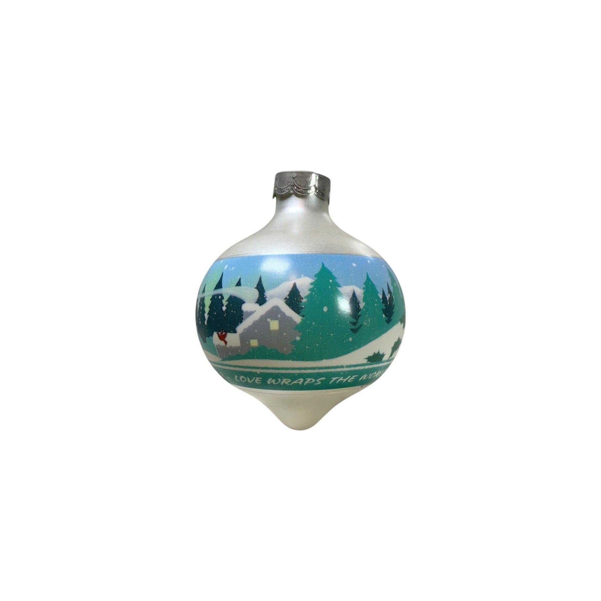 1990 Ten Years Together (Glass Ball) Hallmark Ornament QX215-3 Image3