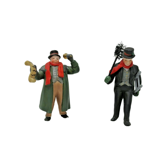 1990 Town Crier & Chimney Sweep Set of 2 Department 56 55697 Image1