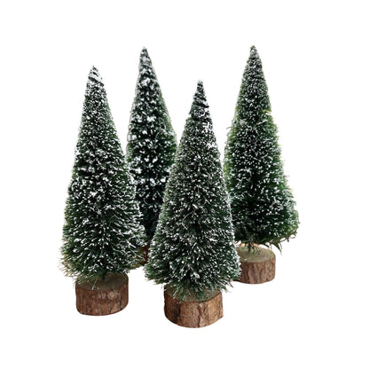 1990 Village Frosted Topiary Trees Set of 4 – Department 56 Village Accessories 1205911 Image3