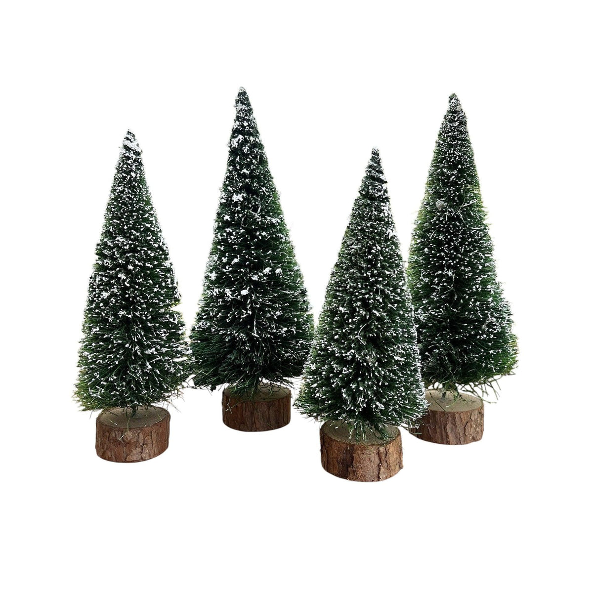 1990 Village Frosted Topiary Trees Set of 4 – Department 56 Village Accessories 1205911 Image4