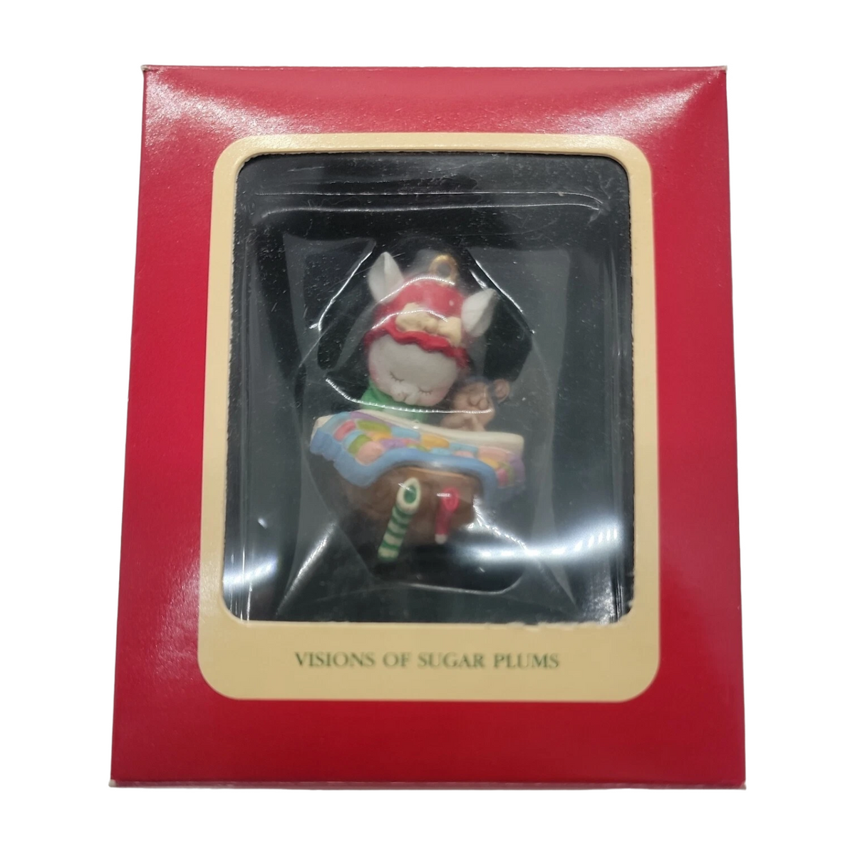 1990 Visions of Sugarplums (Mouse) Carlton Cards Heirloom Ornament 102351-9 Image2