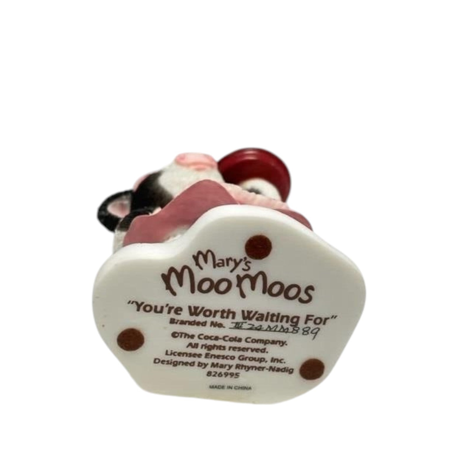 1990s You’re Worth Waiting For Enesco Ornament (Mary’s Moo Moos Coca-Cola) 826995A
