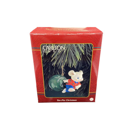 1990s Ten-Pin Christmas (Bowling) Carlton Cards Heirloom Ornament CXOR-111T Image2