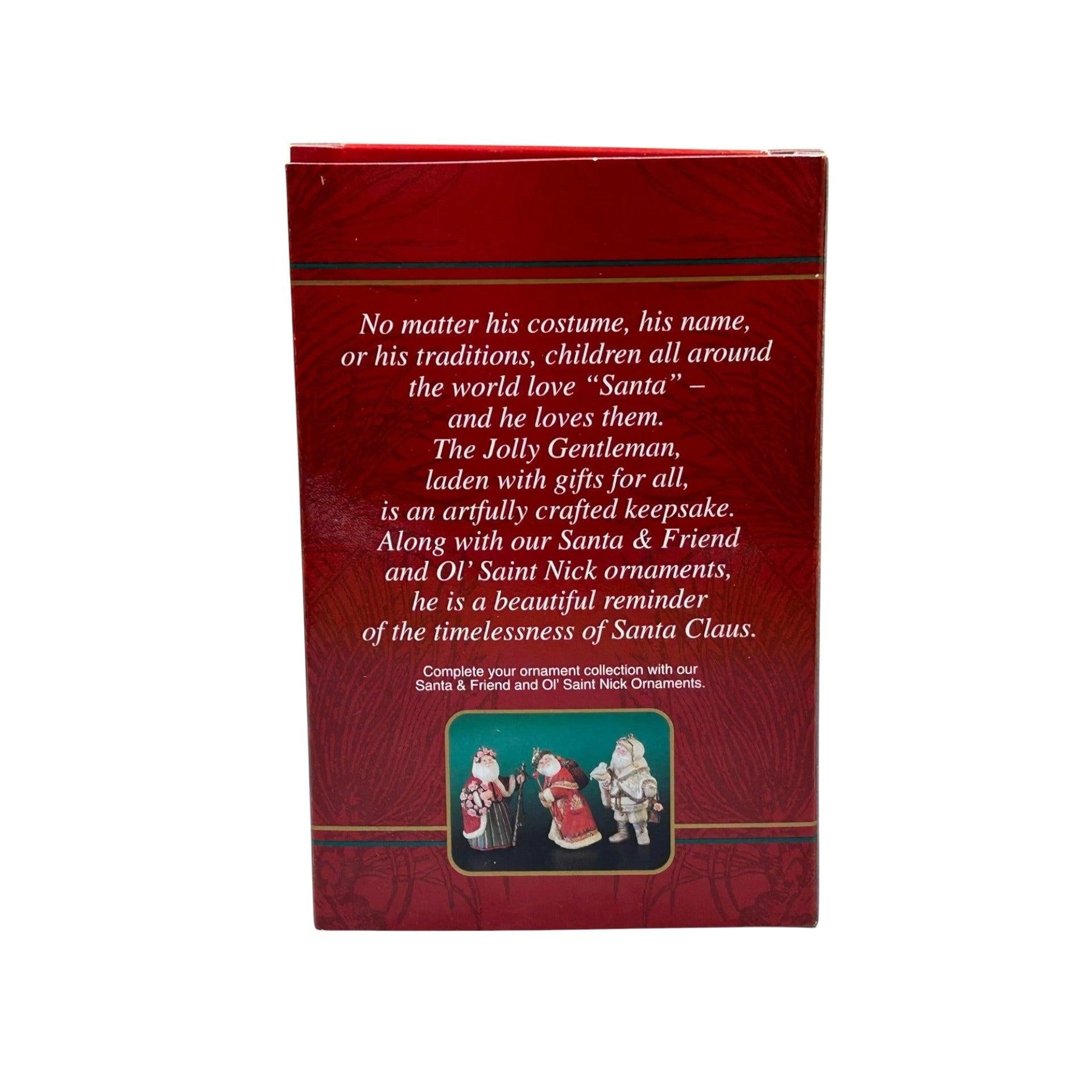 1990s The Jolly Gentleman (Santa Claus) Carlton Cards Heirloom Ornament CXOR-104Y Image7