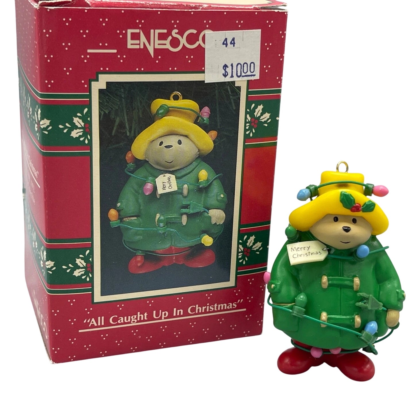 1991 All Caught UP in Christmas Enesco Ornament (Paddington Bear) 583537
