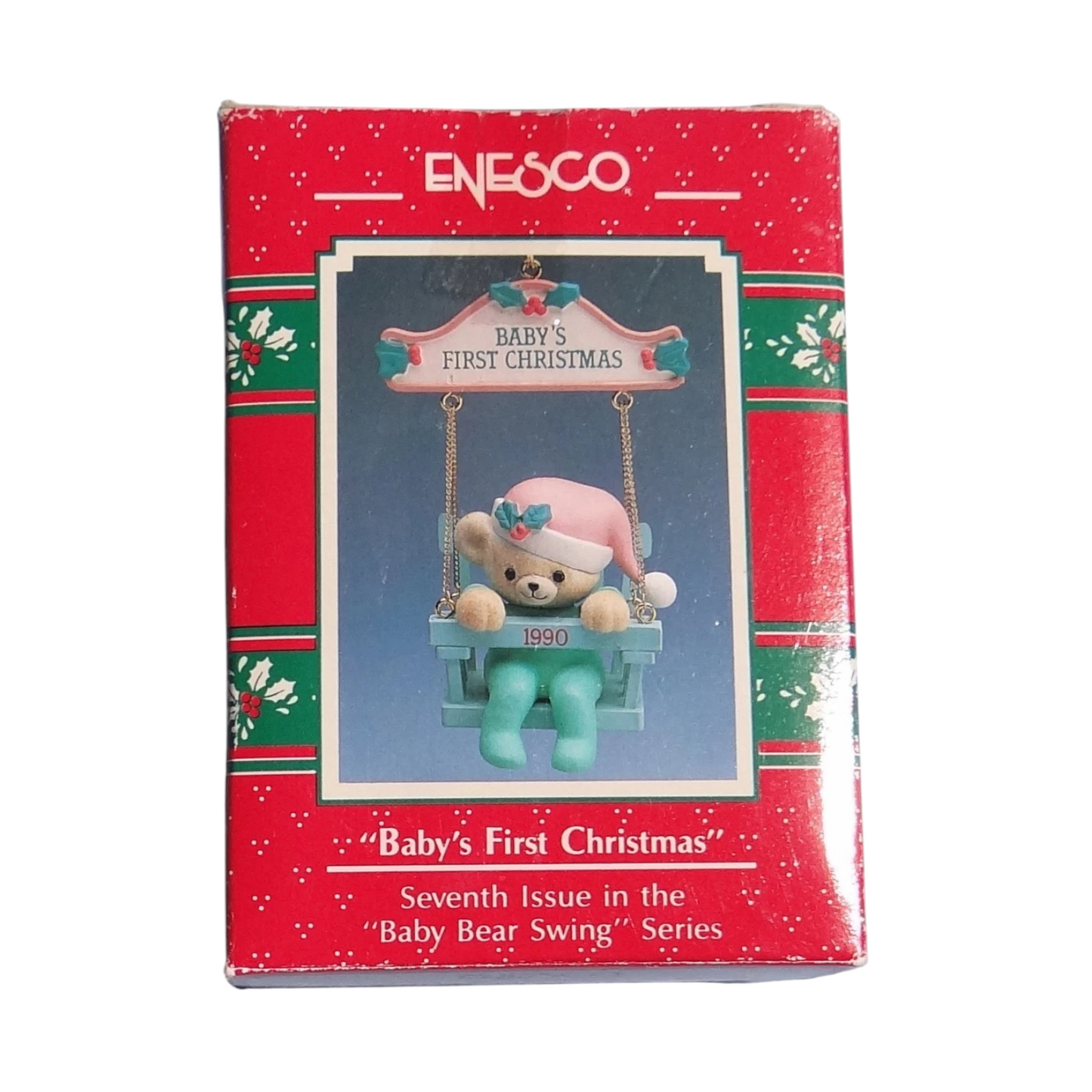 1991 Baby's First Chrstmas - Eight Issue in the "Baby Bear Swing" dated Series (Baby)