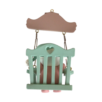 1991 Baby's First Chrstmas - Eight Issue in the "Baby Bear Swing" dated Series (Baby)