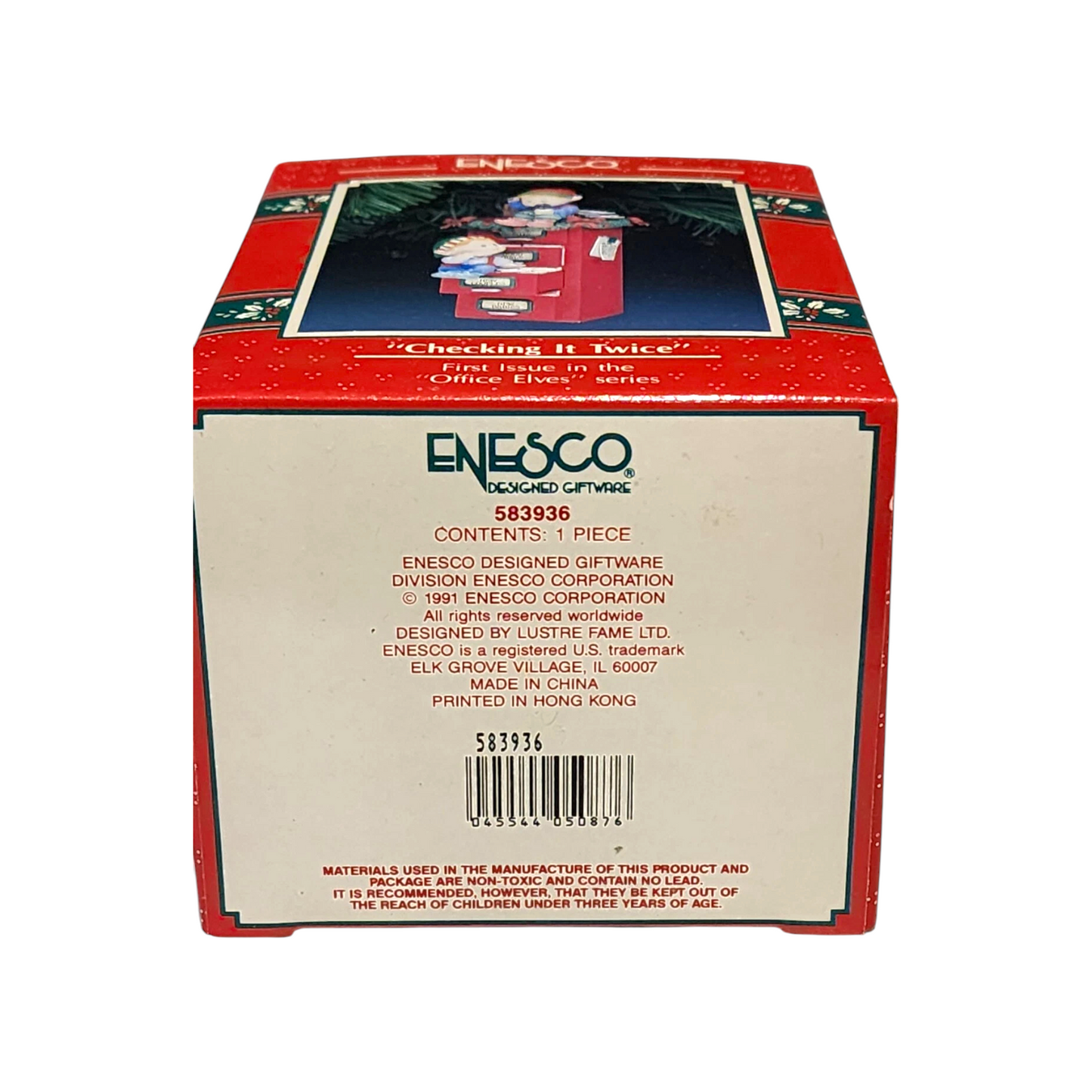 1991 Checking It Twice - First Issue in the Office Elves Series Enesco Ornament (Elf) 583936