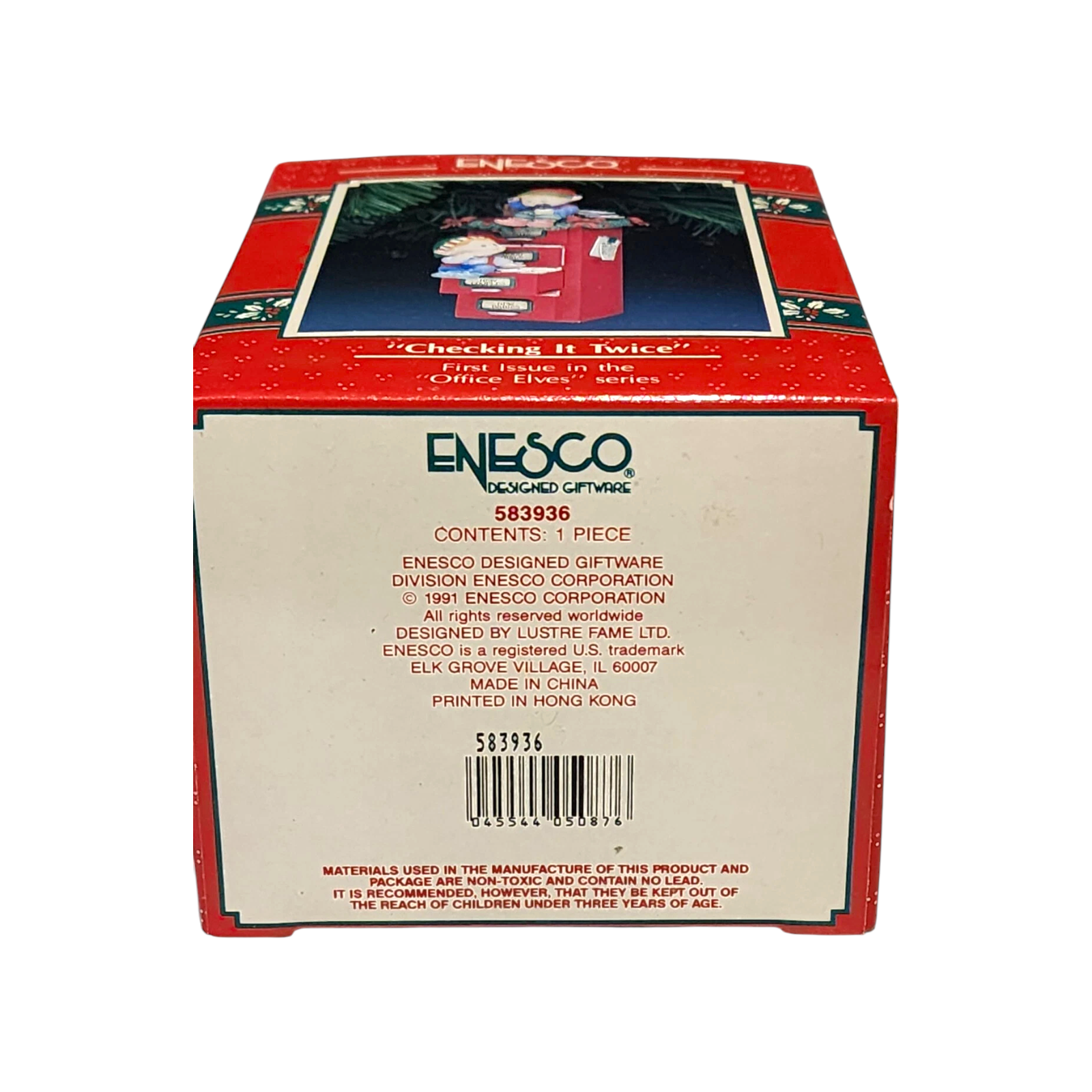 1991 Checking It Twice - First Issue in the Office Elves Series Enesco Ornament (Elf) 583936