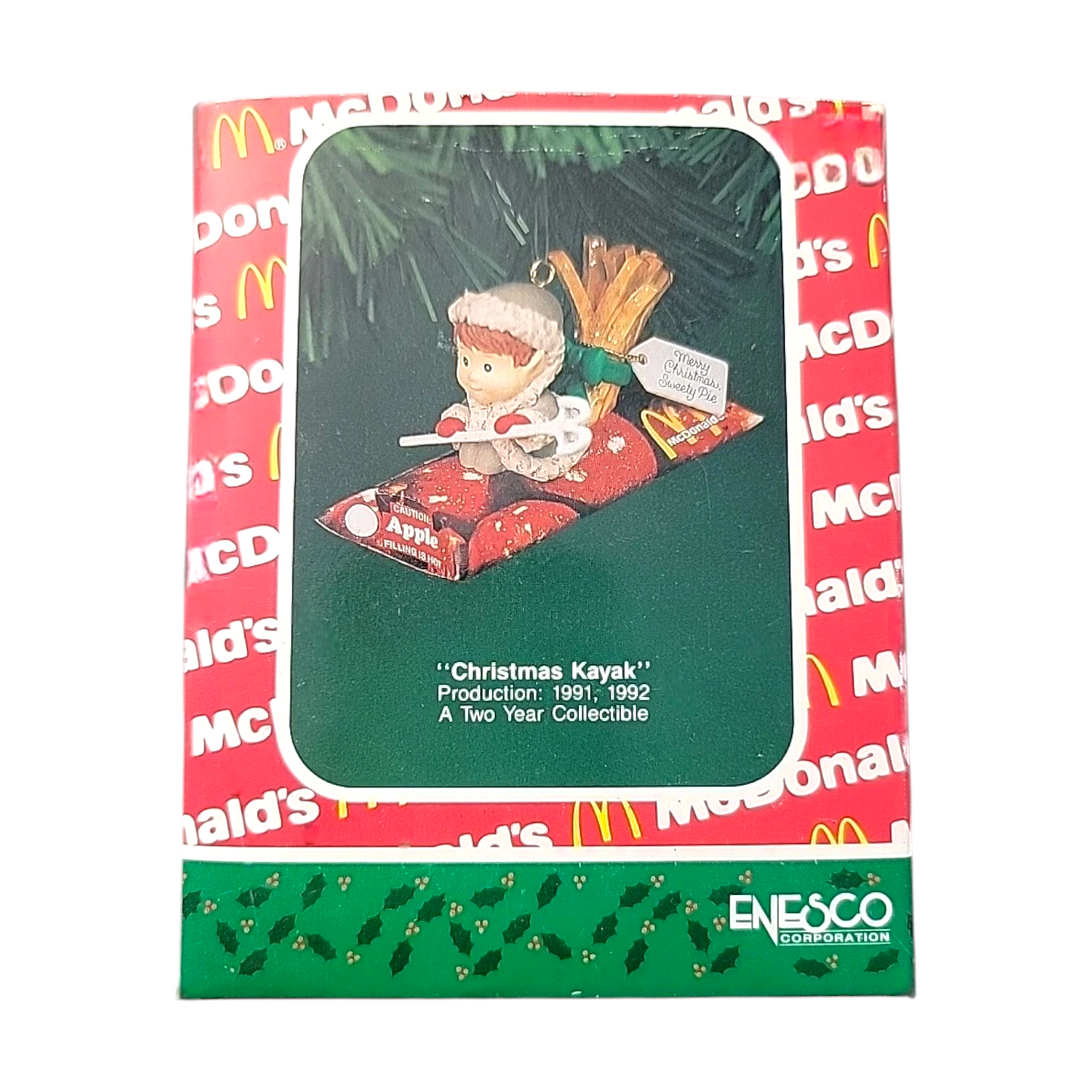 1991 Christmas Kayak Enesco Ornament (Treasury of Christmas) 583723