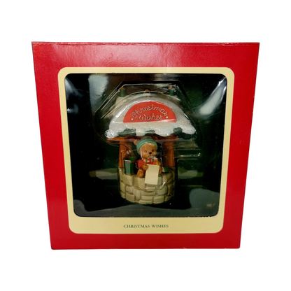 1991 Christmas Wishes Carlton Cards Ornaments (Teddy Bear) 114869-9