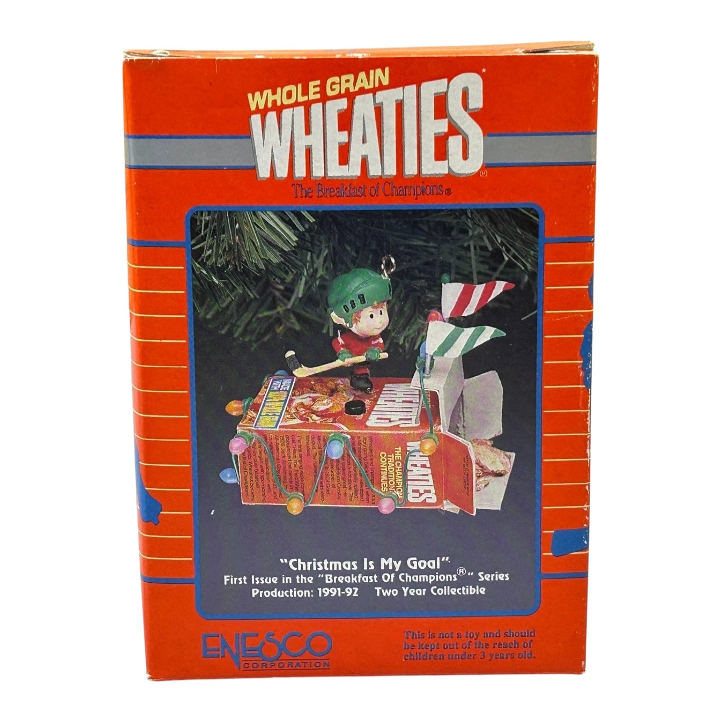 1991 "Christmas is My Goal" - First Issue in the "Breakfast of Champions" Series (Enesco)
