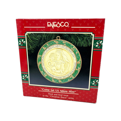 1991 Come Let Us Adore Him - Third and Final Issue in the "Christmas Peace" Series (Religious)