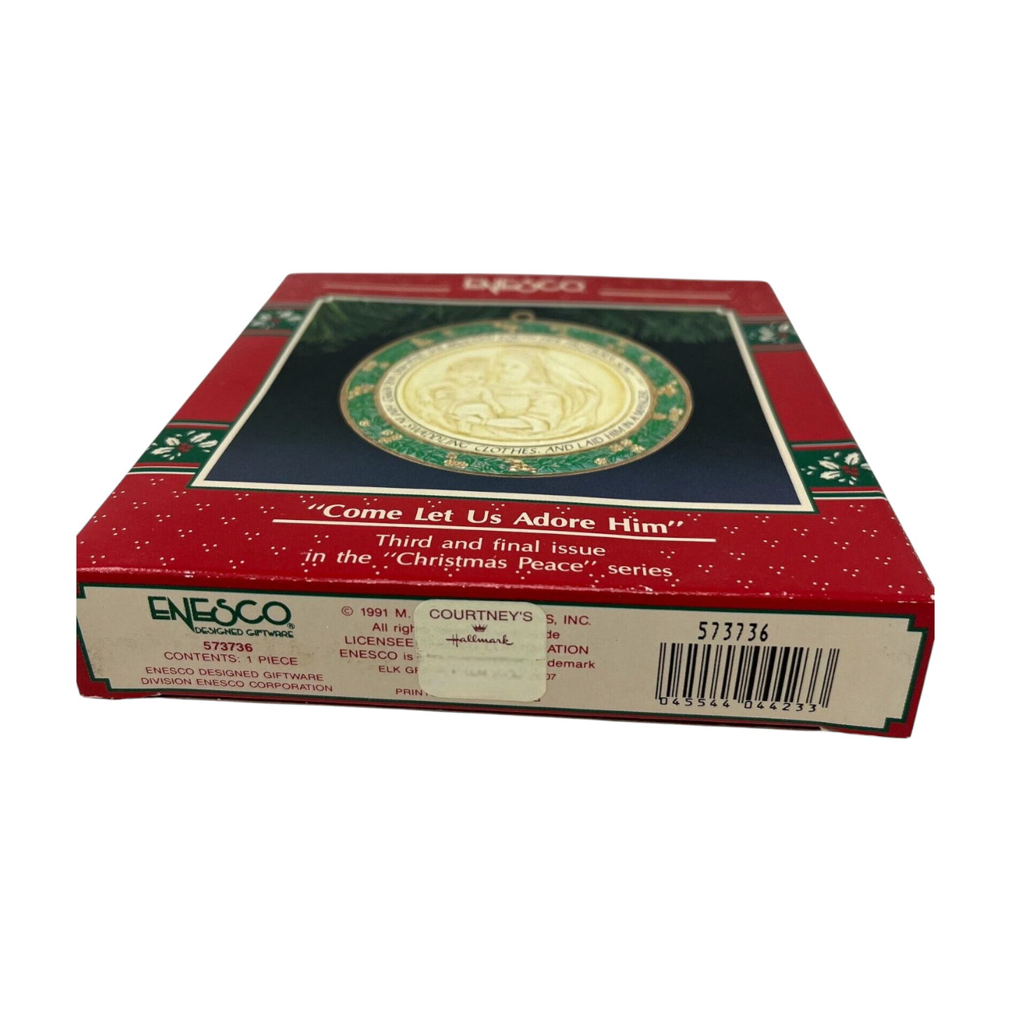 1991 Come Let Us Adore Him - Third and Final Issue in the "Christmas Peace" Series (Religious)