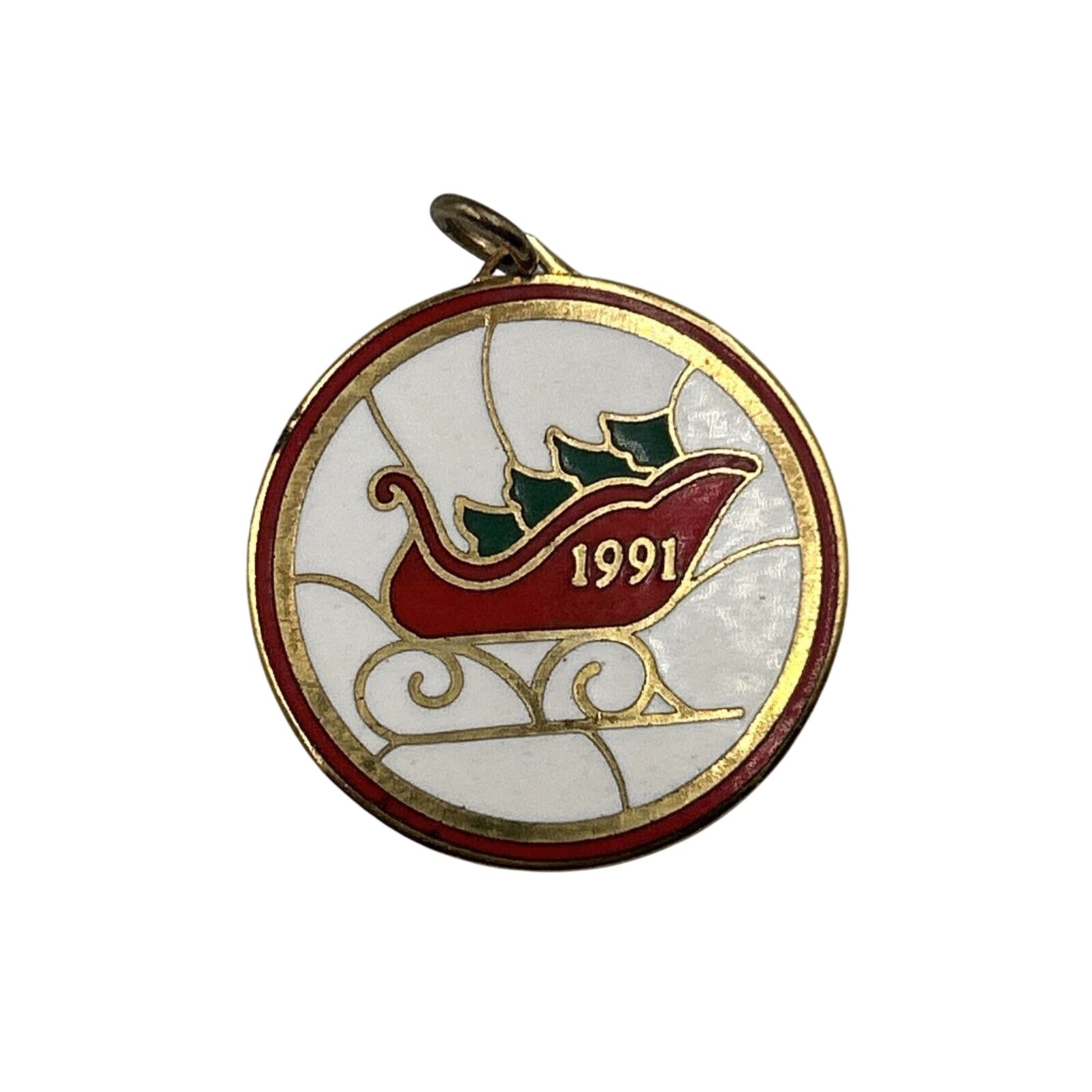 1991 Country Sleigh Hallmark Ornament (Ready For Sledding) QXM5999