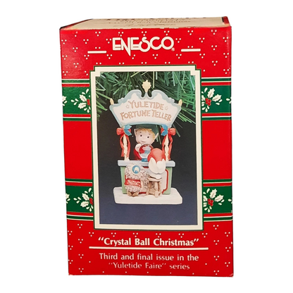 1991 Crystal Ball Christmas Enesco Ornament (Yuletide Faire) 575666