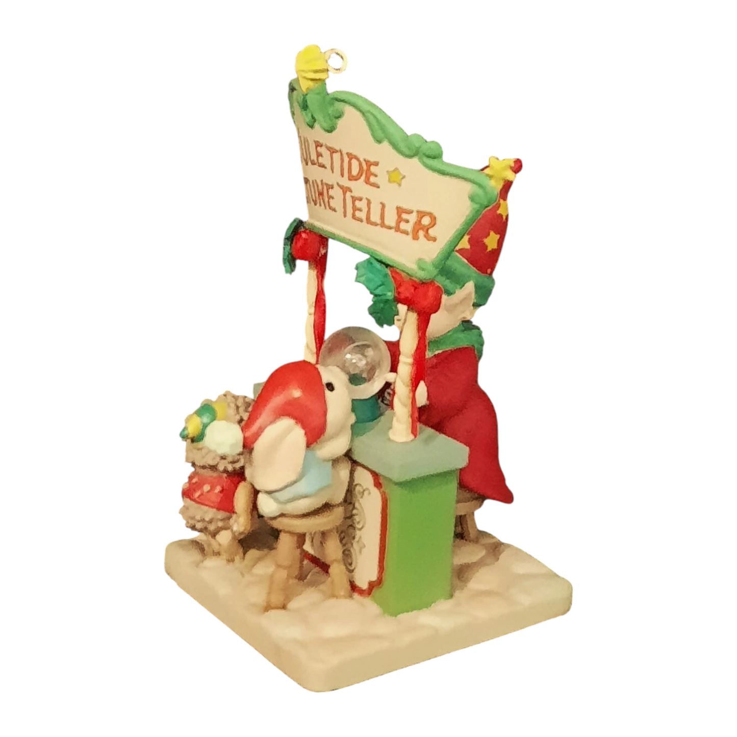 1991 Crystal Ball Christmas Enesco Ornament (Yuletide Faire) 575666