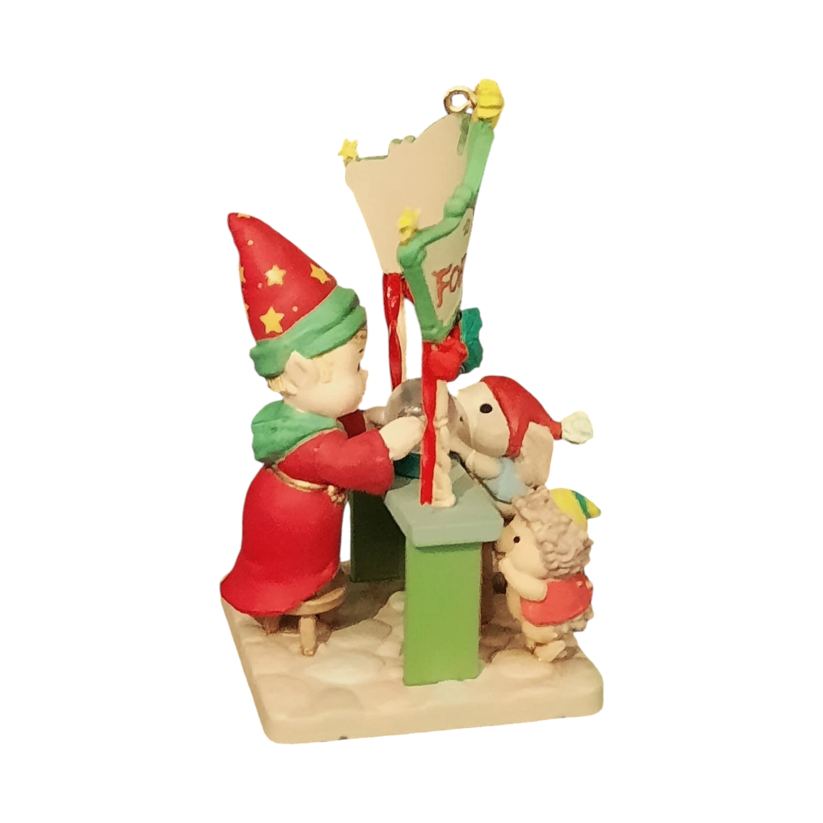 1991 Crystal Ball Christmas Enesco Ornament (Yuletide Faire) 575666