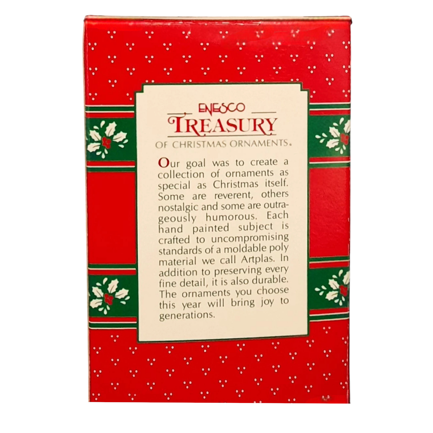 1991 Crystal Ball Christmas Enesco Ornament (Yuletide Faire) 575666