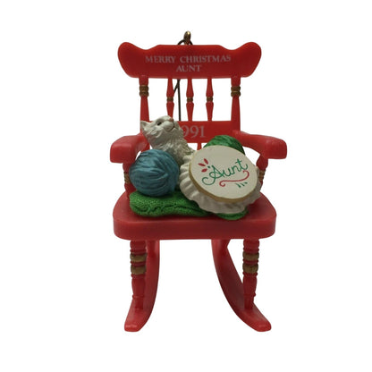 1991 For A Purr-fect Aunt - First Issue in the Merry Chrstmas Aunt Dated Series (Kitten)