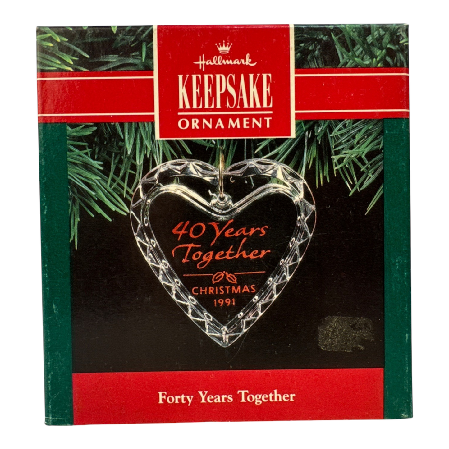1991 Forty Years Together Hallmark Ornament (Heart) QX4939
