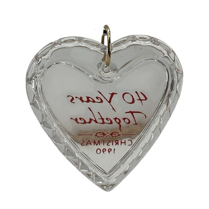 1991 Forty Years Together Hallmark Ornament (Heart) QX4939
